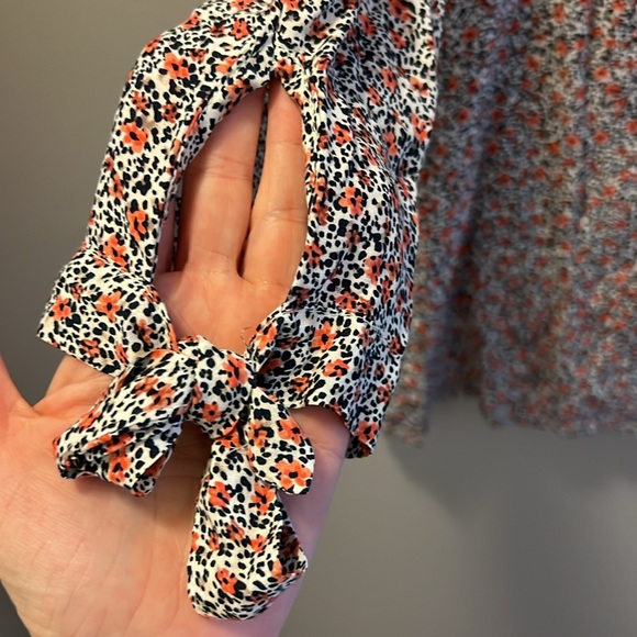 Cynthia Rowley Floral Shirt Blouse Small - Picture 4 of 10